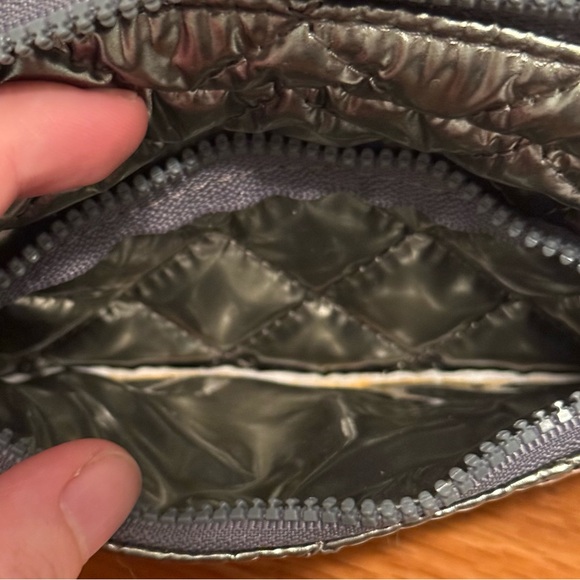 MZ Wallace Large Savoy Cosmetic Bag in Silver - Picture 5 of 6